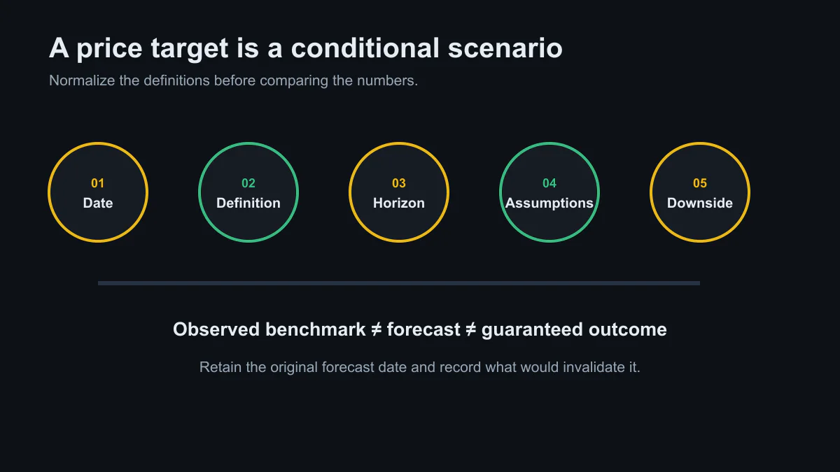 Five checks for reading a gold-price forecast